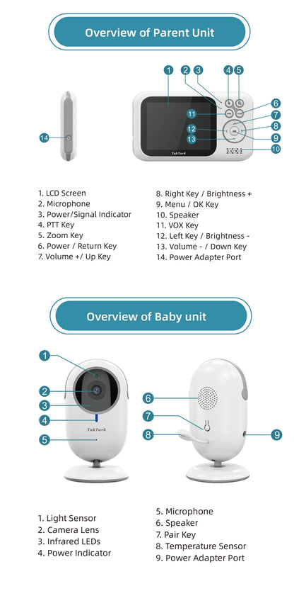 GlowGuard™ Wireless Baby Monitor