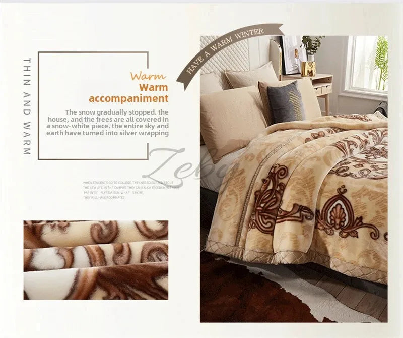 ArdenLuxe™ Royal Raschel Blanket