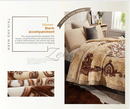 ArdenLuxe™ Royal Raschel Blanket