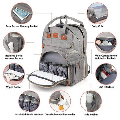 HavenPack™ 3-in-1 Travel Diaper Backpack